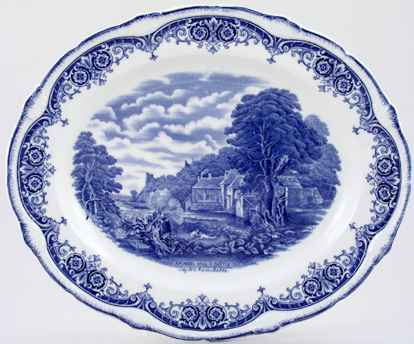 Meat Dish or Platter Arundel Mill & Castle c1930s
